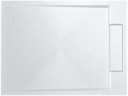 Cerano - Loro négyzet alakú zuhanytálca - öntött márvány - matt fehér - 90x90x3, 5 cm