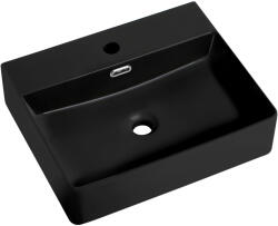 Cerano - Kerámia mosdó Peno - fali - matt fekete - 52x42 cm