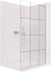 Cerano - Zuhanykabin Onyx B-jobb oldali merevítővel - 8 mm - króm, ipari üveg - 110x200 cm