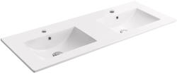 Cerano - Dupla kerámia mosdó Todo - bútor - fényes fehér - 120x46, 5 cm