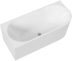 Cerano - Szabadon álló akril kád Bianco, bal oldali - fehér fényes felülettel - 160x75 cm