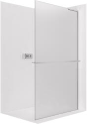 Cerano - Zuhanykabin Onyx B-jobb oldali merevítővel - 8 mm + polc/törölközőtartó - króm, matt üveg - 110x200 cm