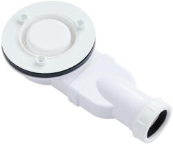 CERANO - Zuhanytálca szifon 90mm - Slim - DN40 - fehér peremes