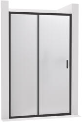 Cerano - Varone LINE B/J tolóajtó zuhanykabinhoz - 6 mm - matt fekete, matt üveg - 140x195 cm