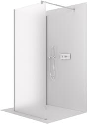 Cerano - Zuhanykabin Onyx Corner Round B/J - 8 mm - kerek tartó - króm, matt üveg - 90x130x200 cm