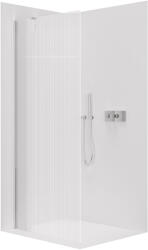 Cerano - Zuhanykabin Onyx YL/P - 8 mm - króm, rovátkolt üveg - 150x200 cm