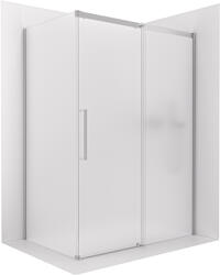 Cerano - Lantono zuhanykabin - jobbos - 8 mm - Soft-Close - króm, matt üveg - 130x90 cm - tolóajtó