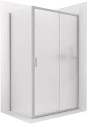 Cerano - Zuhanykabin Varone LINE B/J - 6 mm - króm, matt üveg - 140x90 cm - tolóajtó