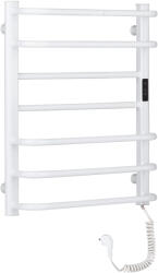 Cerano - Ricardo elektromos törölközőszárító, kijelzővel - 126 W - fényes fehér - 660x550 mm (LIV-W-ED-7-55)