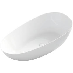 Cerano - Szabadon álló akril kád Unica - fehér fényes felülettel - 170x80 cm