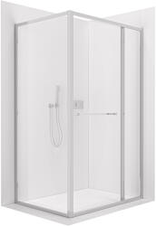 Cerano - Versaro B/J zuhanykabin - 6 mm - króm, átlátszó üveg - 110x80 cm - kihúzható