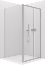 Cerano - Zuhanykabin Varone LINE B/J - 6 mm - króm, átlátszó üveg - 130x90x195 cm - tolóajtó