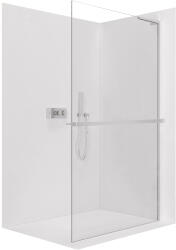 Cerano - Zuhanykabin Onyx B-jobb oldali merevítővel - 8 mm + polc/törölközőtartó - króm, átlátszó üveg - 120x200 cm