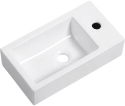 Cerano - Vivo kerámia mosdó - jobb oldali fali - fényes fehér - 45, 5x25 cm