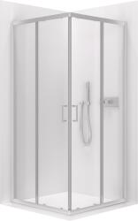 Cerano - Fabrizio B/J zuhanykabin - 5 mm - króm, átlátszó üveg - 80x80x195 cm - tolóajtó