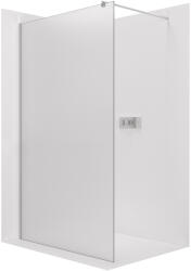 Cerano - Zuhanykabin Onyx kerek bal/jobb - 8 mm - kerek tartó - króm, matt üveg - 100x200 cm