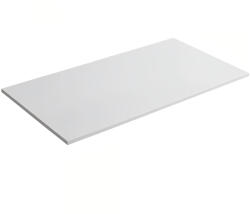 CERANO - Elanys öntött márvány fürdőszobai munkalap - 12 mm - matt fehér - 80 cm