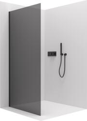 Cerano - Varone oldalfal B/J - 6 mm - matt fekete, grafitüveg - 80x195 cm