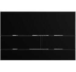 CERANO - WC öblítőgomb Lite/Line - üveg - fényes fekete