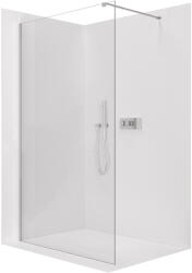 Cerano - Zuhanykabin Onyx Cube bal/jobb - 10 mm - négyzet alakú tartó - króm, átlátszó üveg - 130x200 cm