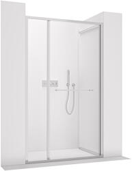 Cerano - Versaro B/J tolóajtó zuhanykabinhoz - 6 mm - króm, átlátszó üveg - 140x195 cm - kihúzható