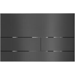 CERANO - WC öblítőgomb Lite/Line - rozsdamentes acél - grafit/fekete