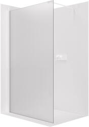 Cerano - Zuhanykabin Onyx Cube bal/jobb - 8 mm - négyzet alakú tartó - matt fehér, matt üveg - 110x200 cm