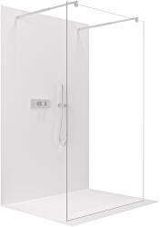 Cerano - Zuhanykabin Onyx Duo bal/jobb - 10 mm - kerek tartó - króm, átlátszó üveg - 130x200 cm