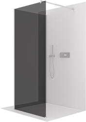 Cerano - Zuhanykabin Onyx Corner Round B/J - 8 mm - kerek tartó - króm, grafitüveg - 80x140x200 cm