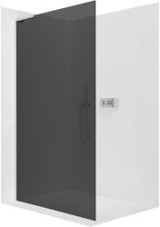 Cerano - Zuhanykabin kabin Onyx L-bal merevítővel - 8 mm - króm, grafitüveg - 30x200 cm