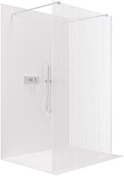 Cerano - Zuhanykabin Onyx Duo bal/jobb - 8 mm - négyzet alakú tartó - króm, rovátkolt üveg - 90x200 cm