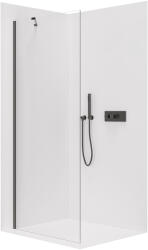 Cerano - Zuhanykabin Onyx YL/P - 10 mm - matt fekete, átlátszó üveg - 160x200 cm