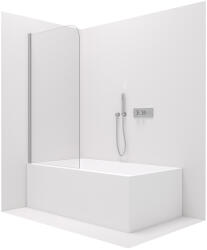 Cerano - Chiara egyrészes kádparaván - króm/átlátszó üveg - 80x140 cm - forgatható (CER-476840)