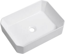 Cerano - Liberto kerámia mosogató - pultra szerelhető - fényes fehér - 50x36, 5 cm