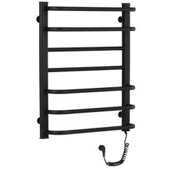 Cerano - Elektromos törölközőszárító Ricardo - 126 W - matt fekete - 660x550 mm