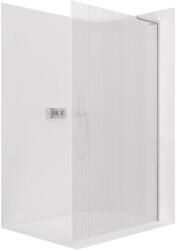 Cerano - Zuhanykabin Onyx B-jobb oldali merevítővel - 8 mm - króm, rovátkolt üveg - 100x200 cm