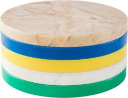 Valerie Objects Suporturi pentru pahare Circles, culori vii, 21 cm, 5 buc (V9017043)