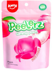 Amos Sweets Peelerz Gummy Peach barack ízű hámozható gumicukor 65g - delfinbuvar