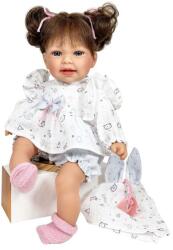 Nines D'Onil Papusa Nines DOnil, Little Susi Dou Dou, cu sunete, cu parul saten, cu jucarie, cu miros de vanilie, 40 cm (3953) Papusa