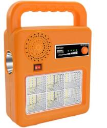SAndowi Kit solar portabil-Lanterna, difuzor, port de iesire USB : Culoare - portocaliu (KOLIS038-P)