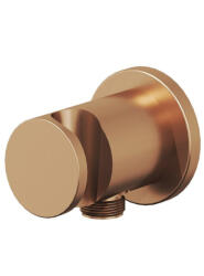 RAVAK Fali kiállás integrált zuhanyrózsa tartóval 706.60RGB, Rose Gold Brushed (X07P708) - csempekert