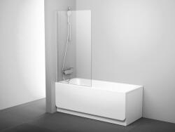 RAVAK PVS1-80 kádparaván szatén+transparent (79840U00Z1)