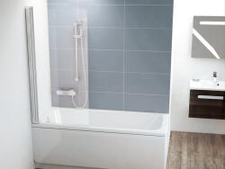 RAVAK CVS1-80 bal kádparaván krómhatású + transparent (7QL40C00Z1)