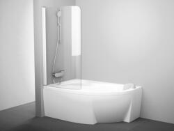 RAVAK Rosa CVSK1 140/150 bal kádparaván fehér+transparent (7QLM0100Y1)