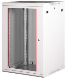 Lande PROlineB 600x600 lapraszerelt 18U 19" fali rack szekrény szürke (LN-WB-18U6060-LG-F) - techsend