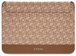 GUESS laptop táska 14" GUCS14HGCFSEW brown Comp. Sleeve Gcube Stripes, barna