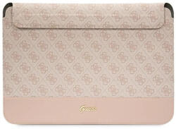 GUESS laptop táska 14" GUCS14PS4SGW pink Comp Sleeve U 4G Stripe Metal Logo, rózsaszín