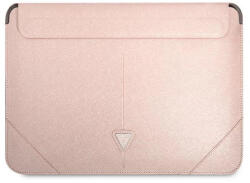 GUESS Saffiano Triangle Logo 16" laptop táska, rózsaszín