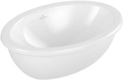 Villeroy & Boch Loop&Friends - Beépített mosdókagyló, 560x380 mm, túlfolyóval, CeramicPlus, alpesi fehér 4A5500R1 (4A5500R1)