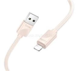 hoco. X114 adatkábel (USB - lightning, 2.4A, gyorstöltő, 100cm) RÓZSASZÍN (HOCO_X114_USB_L_P) (HOCO_X114_USB_L_P)